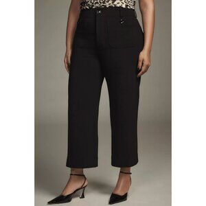 The Colette Knit Crop Wide-Leg Pants by Maeve Black 20W